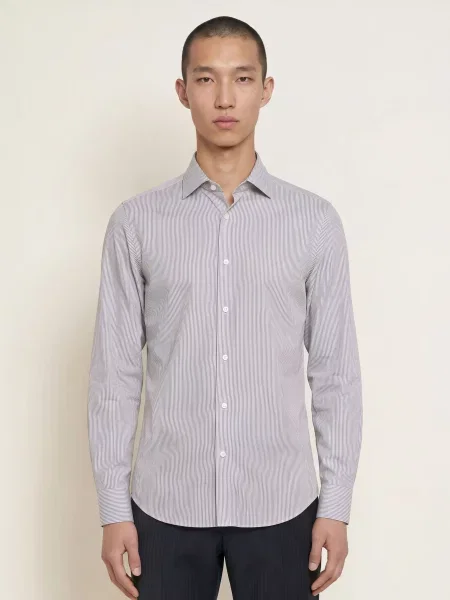 Tiger Of Sweden Košile Adley Slim Fit tmavě modrá bílá