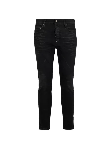Cu centură blugi Dsquared2 negru