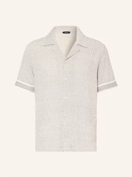 Reiss Letní Košile Dornie Comfort Fit / černá bílá