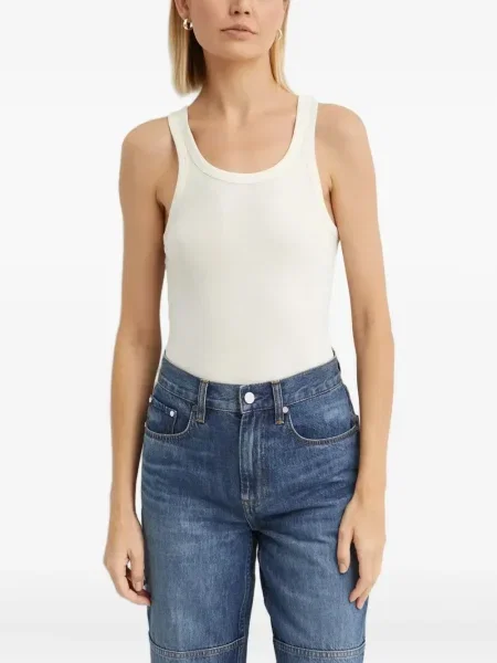 Top Helmut Lang cu broderie
