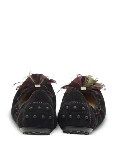 Baleríny Tod's z peří černé