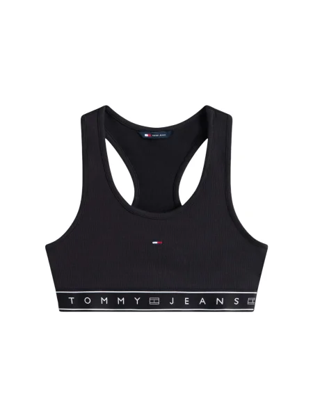 Top dżinsowy Tommy Hilfiger Jeans czarny