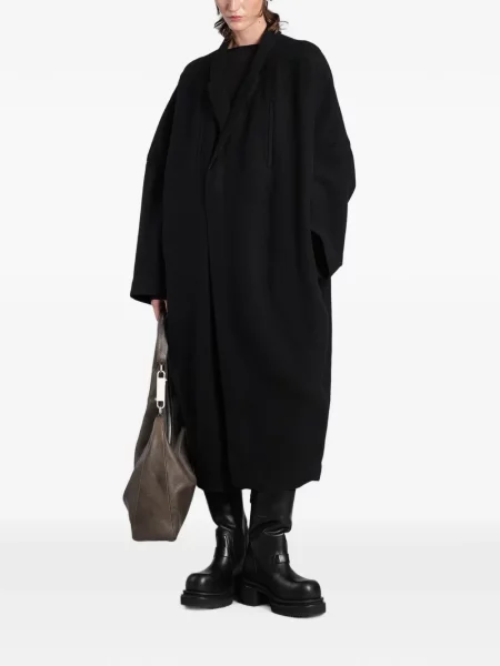 Gulerat palton Rick Owens negru
