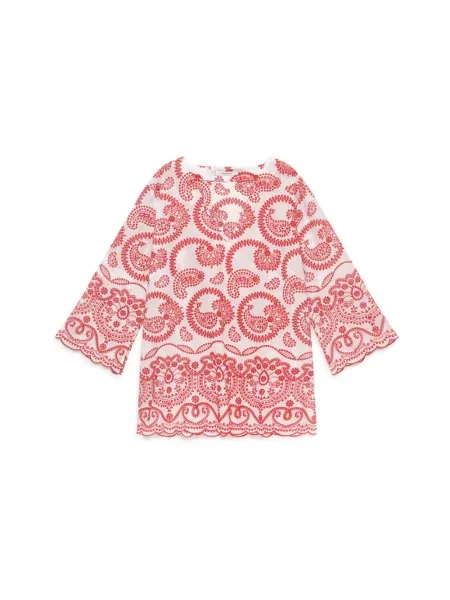 Haftowana bluzka Maliparmi czerwona