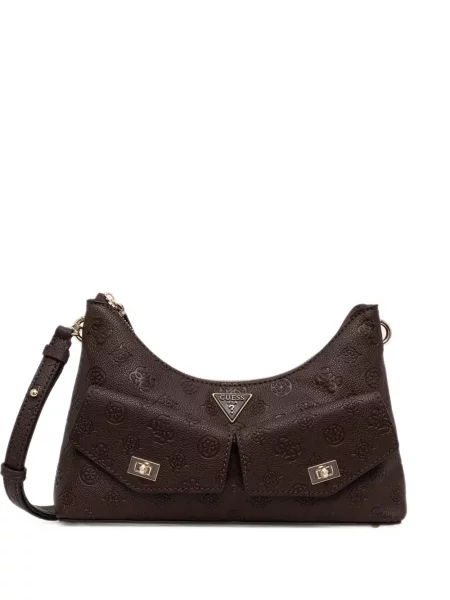 Τσάντα Guess με αυτόγραφο καφέ