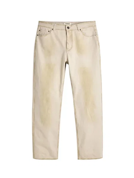 Desigual Pantaloni crem