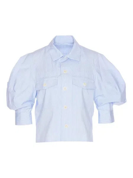 Cămașă Sacai cu dungi albastru