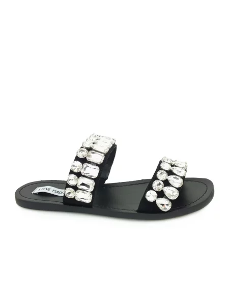 Klapki Steve Madden skórzane czarne
