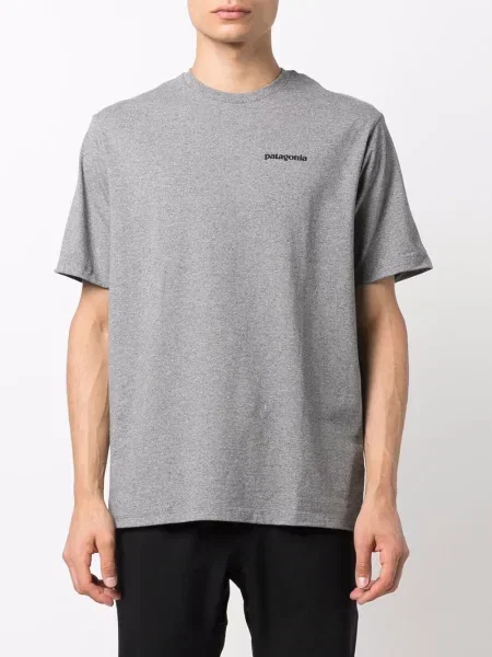 Tricou Patagonia cu imagine cu decolteu rotund gri