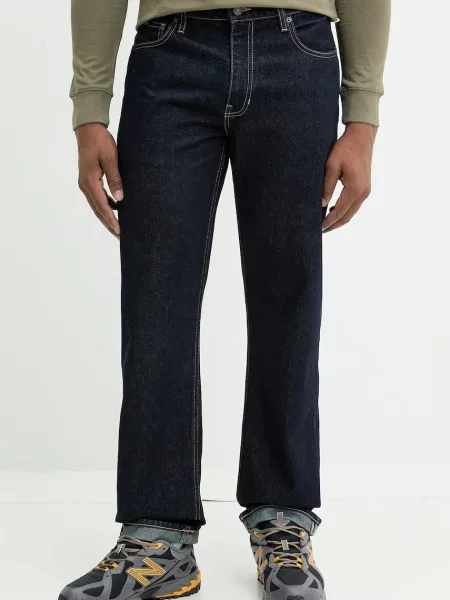 Kalhoty Guess Jeans tmavomodrá ve střihu chinos