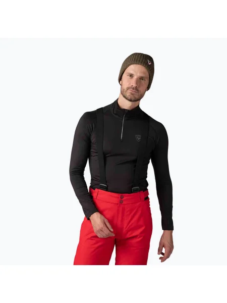 Bărbați Rossignol Classique Classique zip tricou termic negru