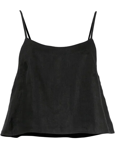 Top Bondi Born o krotszym kroju dzwony czarny