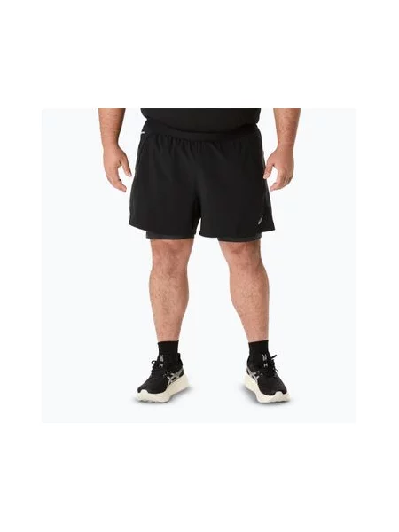 Бігові шорти ASICS Road performance black/graphite grey чорні