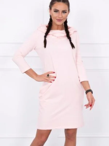 Rochie Kesi cu glugă alb