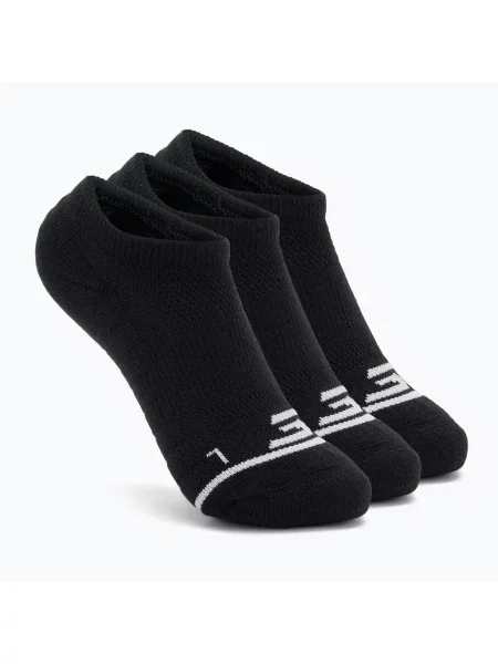 Дамски чорапи SKECHERS Terry No Show 3 чифта black черно