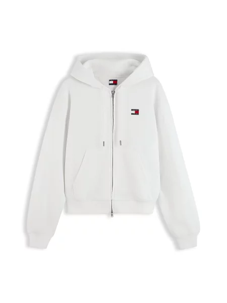Tommy Jeans Hanorac Badge Crem alb