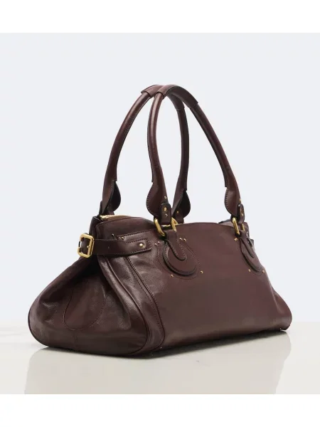 Geantă Chloé din piele maro