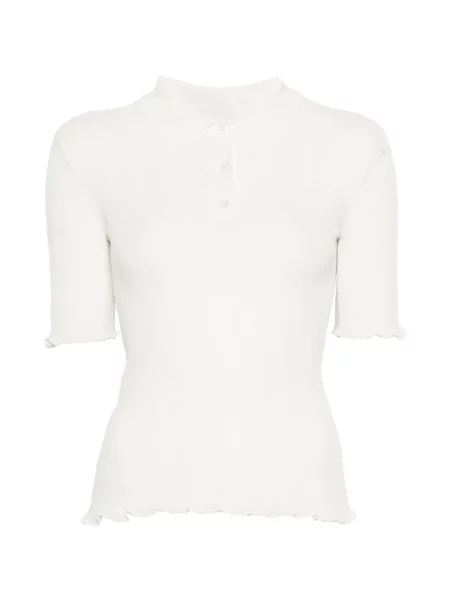 Tricou polo Victoria Beckham alb