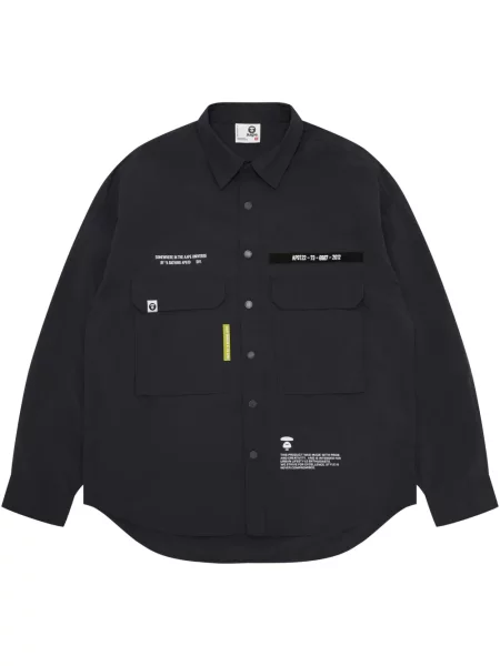 Cămașă Aape By A Bathing Ape cu imagine negru