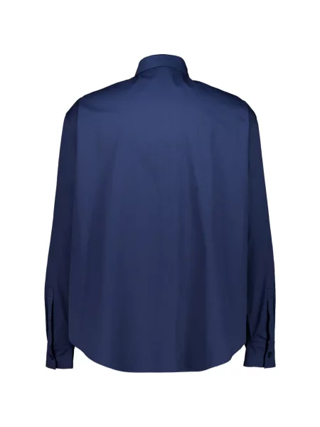 Cămașă Balmain cu broderie albastru