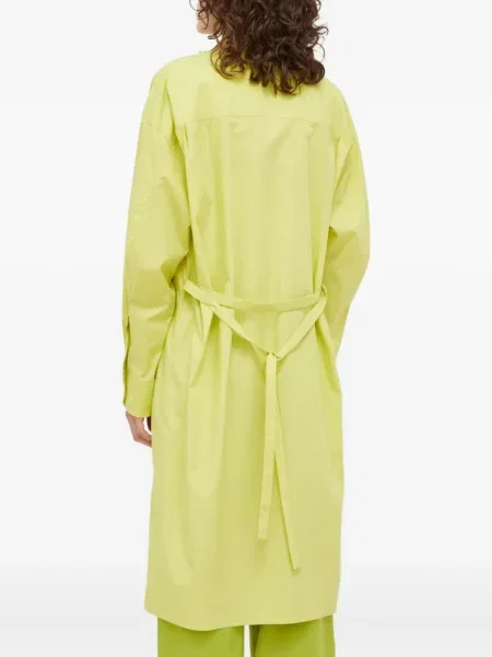 Rochie tip cămașă Samsøe Samsøe de costum verde