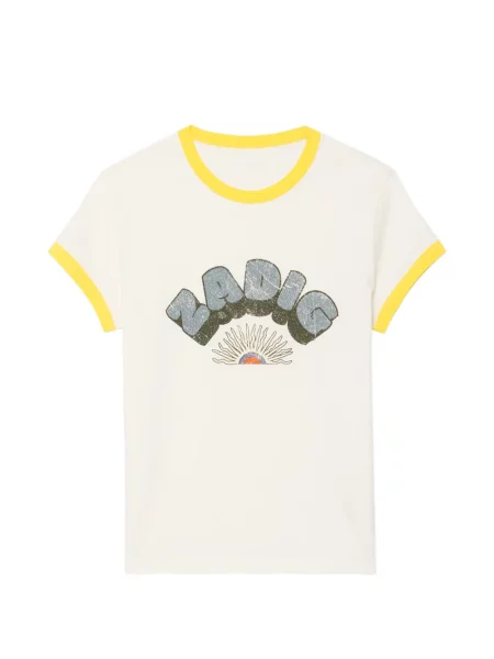 Tricou Zadig&voltaire cu imagine alb