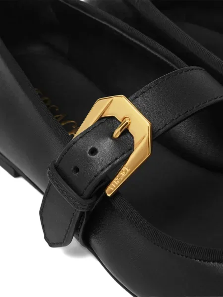 Balerini Versace cu cataramă negru