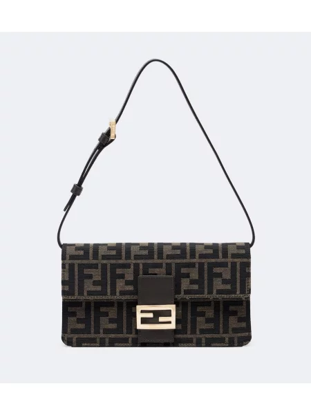 Colier Fendi din jacard negru