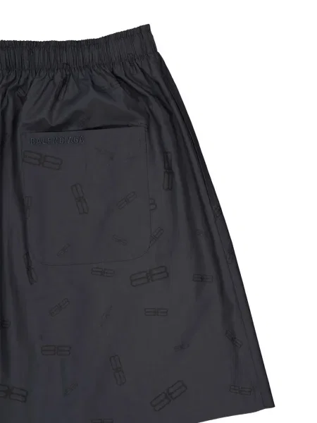 Pantaloni scurți Balenciaga cu imagine gri