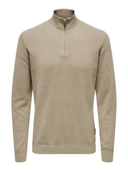 Only & Sons Pulover ONSLoui închis bej