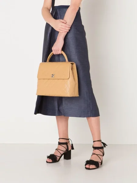 Prošívaná trapéz kabelka Chanel Pre-owned