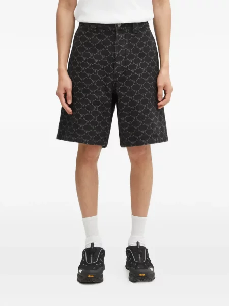 Pantaloni scurți din denim A Bathing Ape® negru