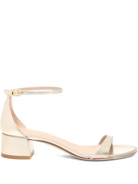 Sandale Stuart Weitzman din piele auriu