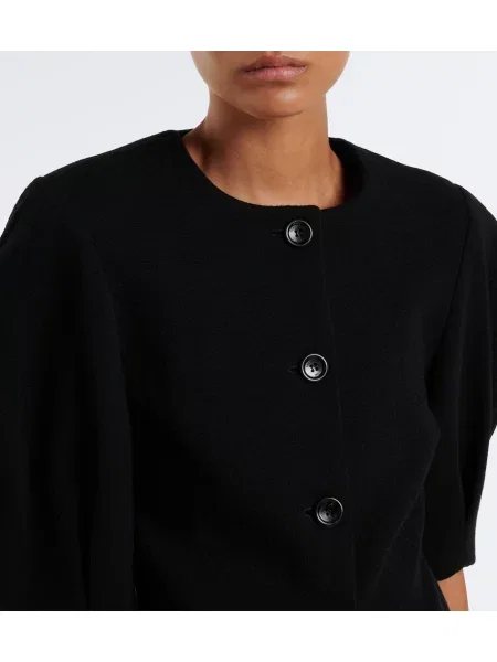 Geacă Max Mara din jerseu negru