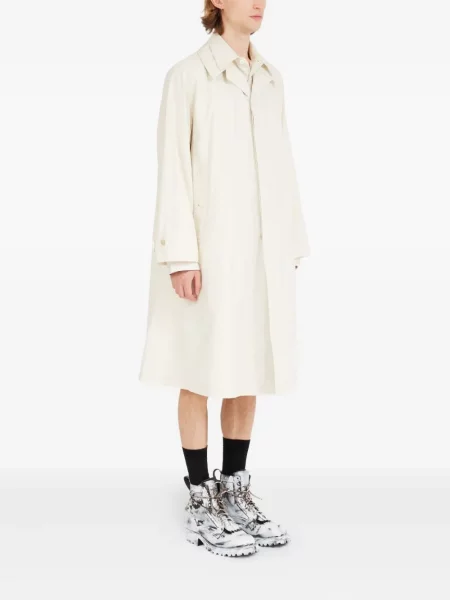 Gulerat trenci Maison Margiela alb