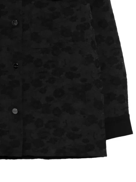 Geacă Iceberg cu model floral negru