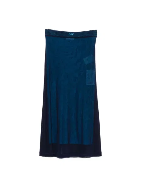 Spódnica midi Off-white do kolan biała