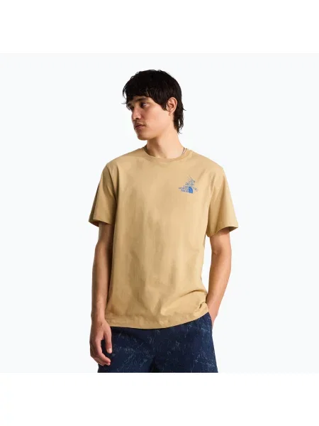 Мъжка тениска за трекинг The North Face Mountain Celebration Regular khaki stone бежово