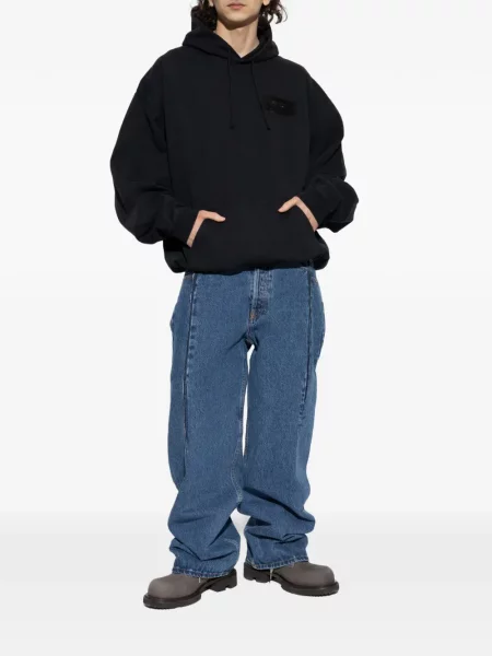 Hanorac cu glugă Vetements negru