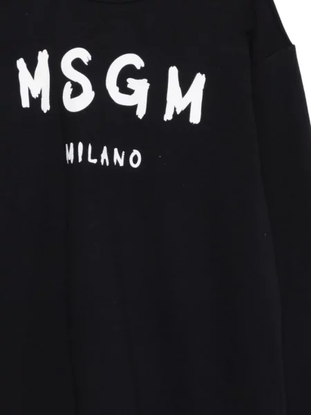 Dětska mikina bez kapuce Msgm černá