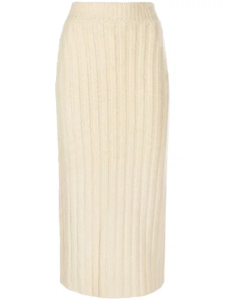 Fustă midi Jil Sander de lână