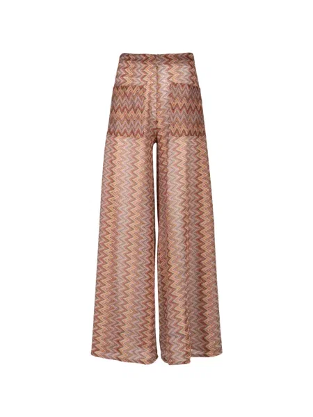 Pantaloni Palmacea tricotate portocaliu