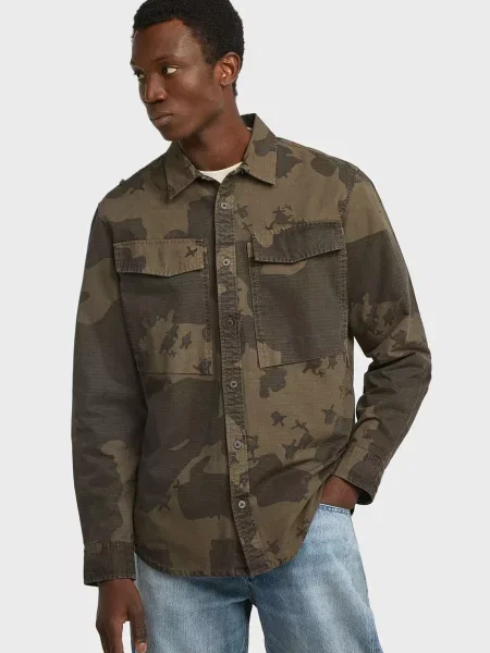 Рубашка G-star Raw зеленая