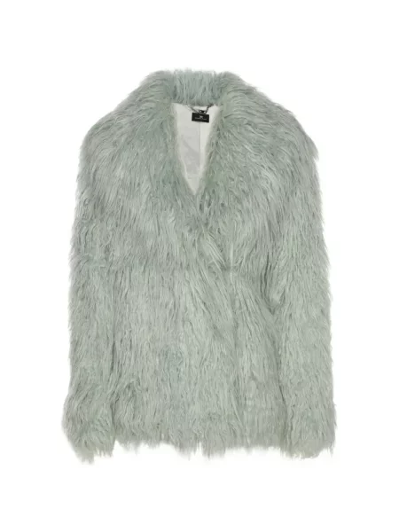 Futro kurtka Elisabetta Franchi zielona
