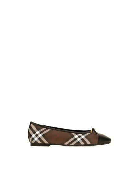 Balerinki Burberry brązowe