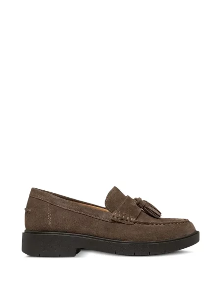 Pantofi loafer Geox din piele de căprioară maro