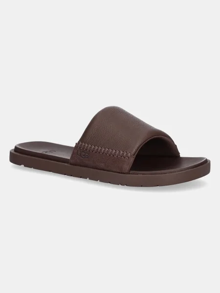 UGG De piele șlapi M Seaside II | piele întoarsă maro