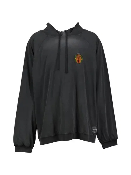 Hanorac cu glugă 032c cu broderie negru
