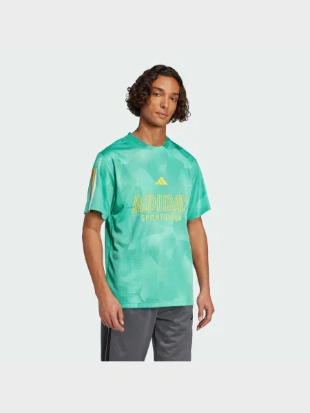 Футболка Adidas зеленая