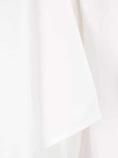 Яке Yohji Yamamoto поплин с ревер бяло